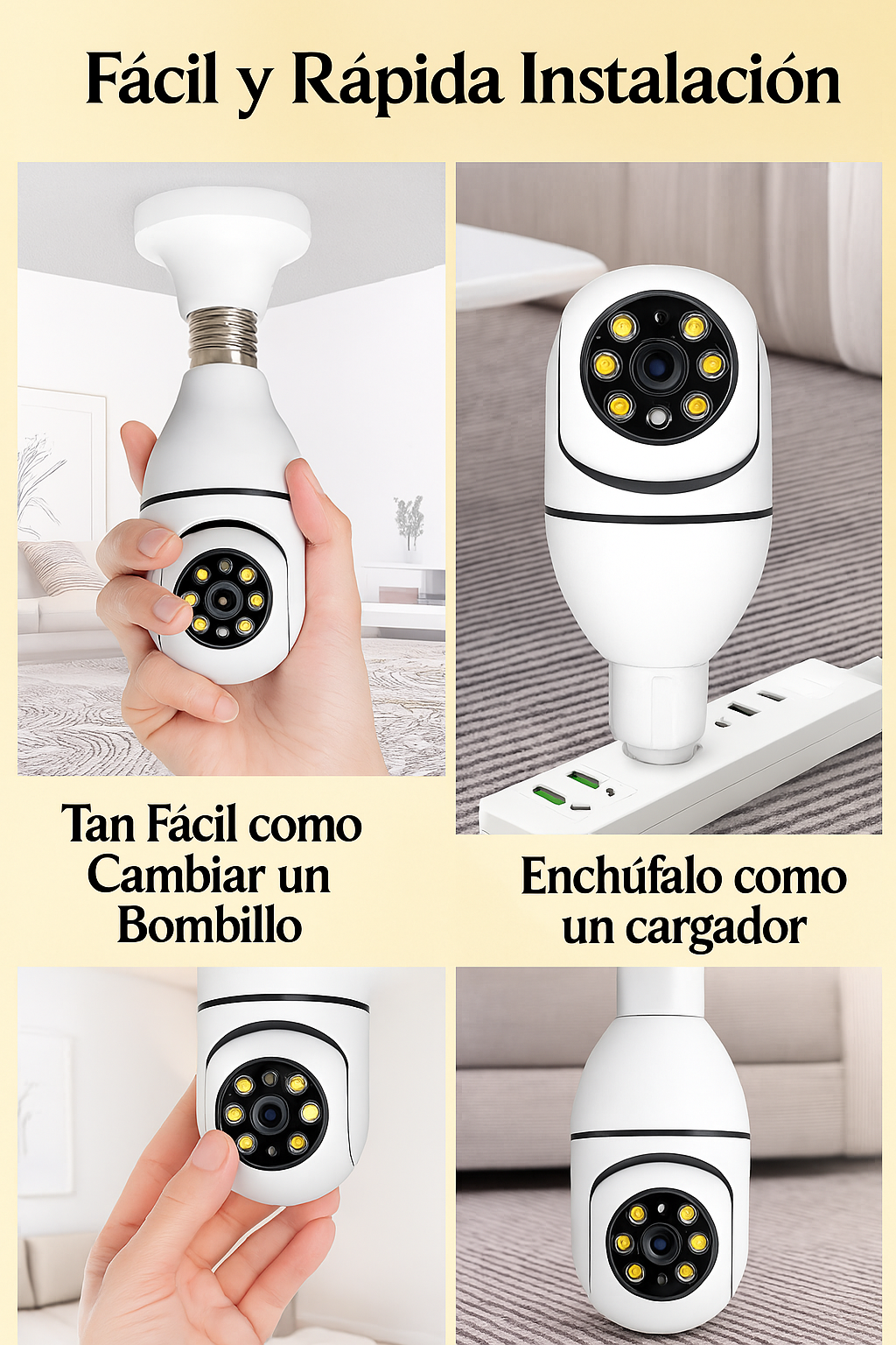 CAMARA DE SEGURIDAD TIPO BOMBILLO