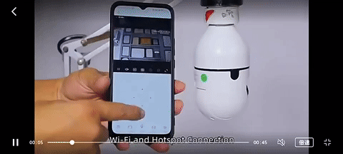 CAMARA DE SEGURIDAD TIPO BOMBILLO